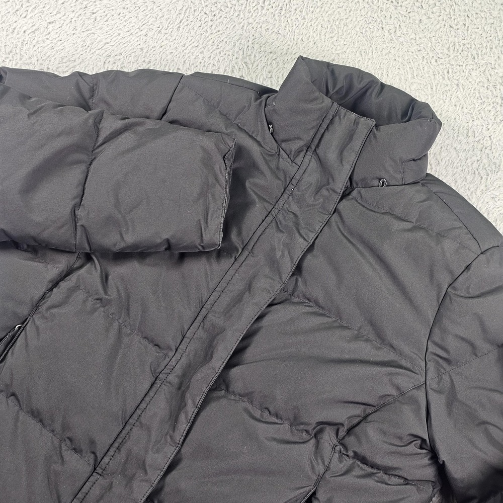L.L.Bean Jacket Womens XS Petite Gray Down Puffer Full Zip Pockets Warm Winter